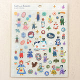 Aiko Fukawa Cats and Buttons Sticker