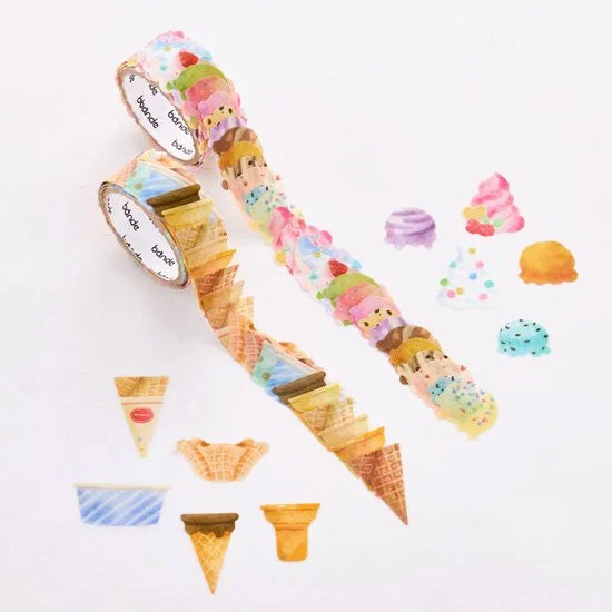 Ice Cream Shop Washi Roll Sticker Bande