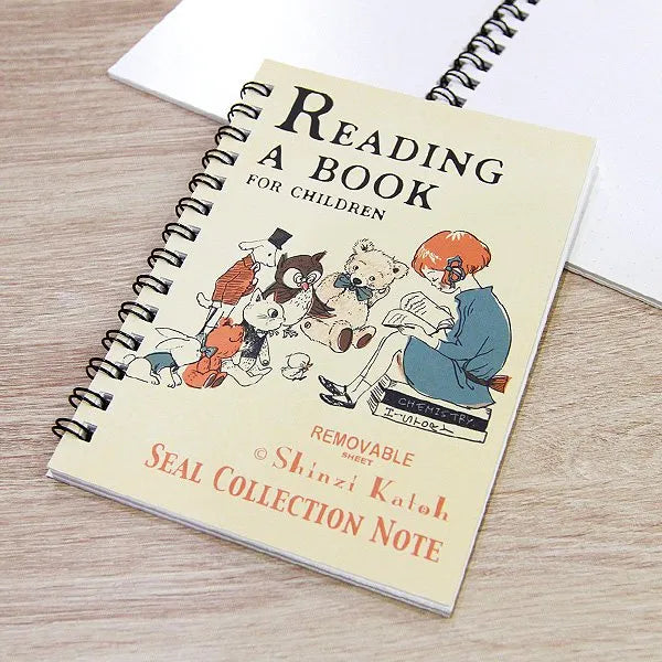 Reading A Book Sticker Album Shinzi Katoh Design