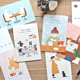 Juego de postales Meow de Mariko Fukuoka