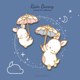 Enamel Pin Set: Rain Bunnies