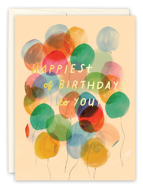 Balloons Birthday Card