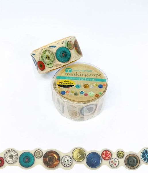 Button Washi Tape Round Top Yano Design