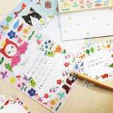 Cat and Onepiece Letter Paper Aiko Fukawa