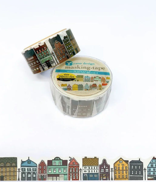 Scandinavian City Washi Tape Round Top Yano Design