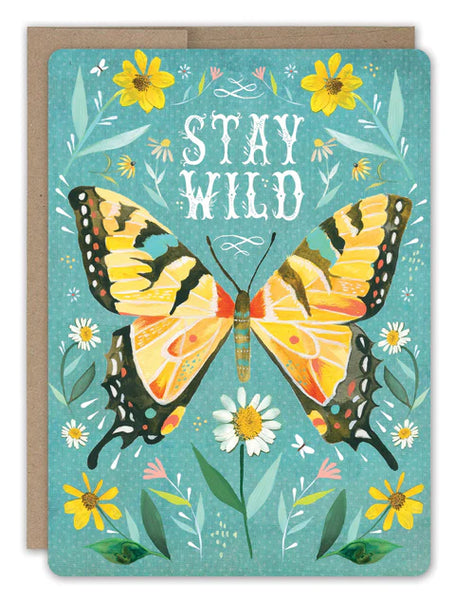 Stay Wild Butterfly Birthday Card