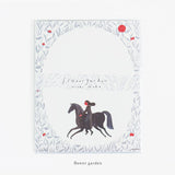 Flower Garden Horse Letter Set Writing Papers & Envelopes