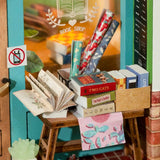 Kit de casa en miniatura DIY Librería Tiempo Libre