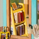 Kit de casa en miniatura DIY Librería Tiempo Libre