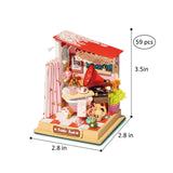 Kit de casa de muñecas en miniatura para hacer tú mismo: baño de burbujas (baño)