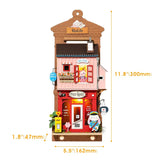 Kit de casa en miniatura para colgar en la pared con diseño de Love Post Office